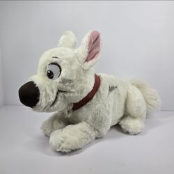 Disney Store Bolt Plush 14" Stuffed Animal Puppy Dog Lightning Movie White