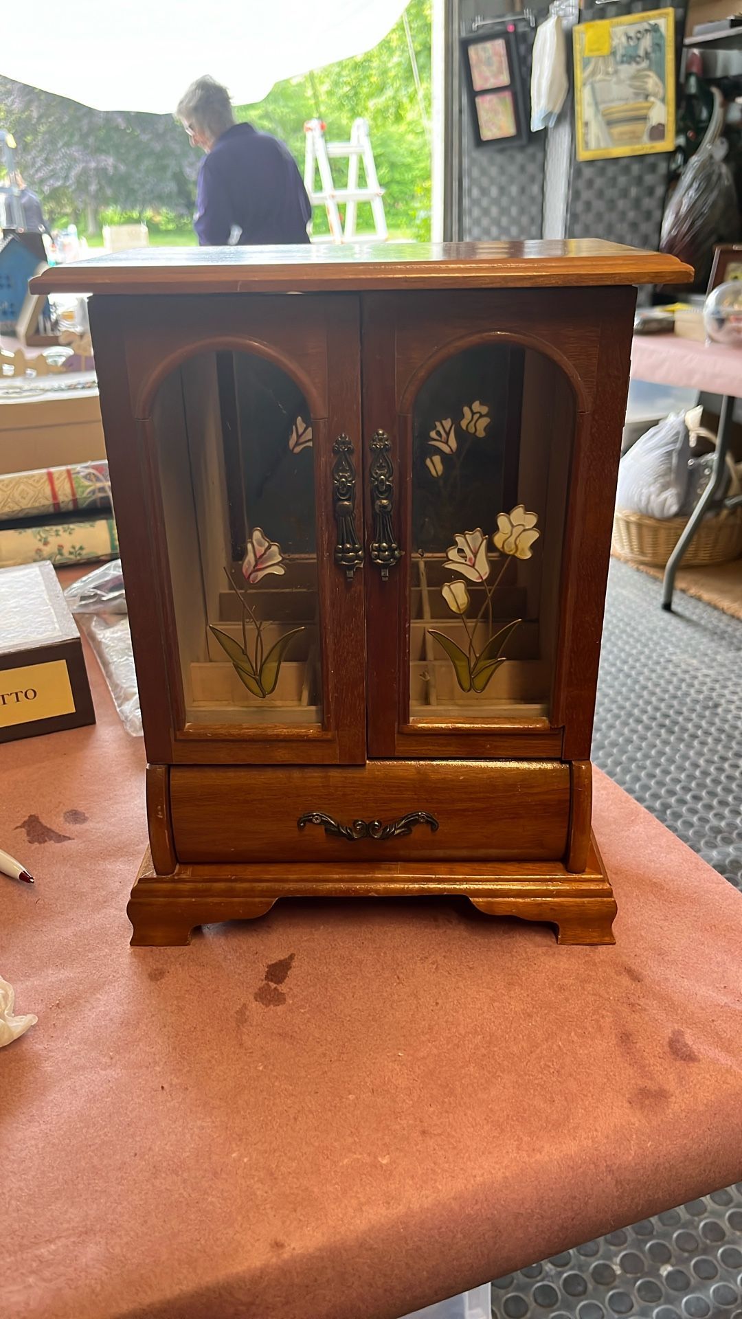 Vintage Wood Jewelry Box