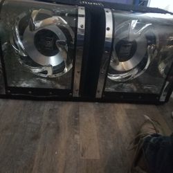 Dual 12" Car Speakers 