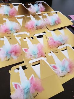 Unicorn party boxes