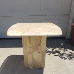 Vintage Marble Side Table 