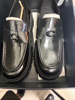 Coach penny loafers