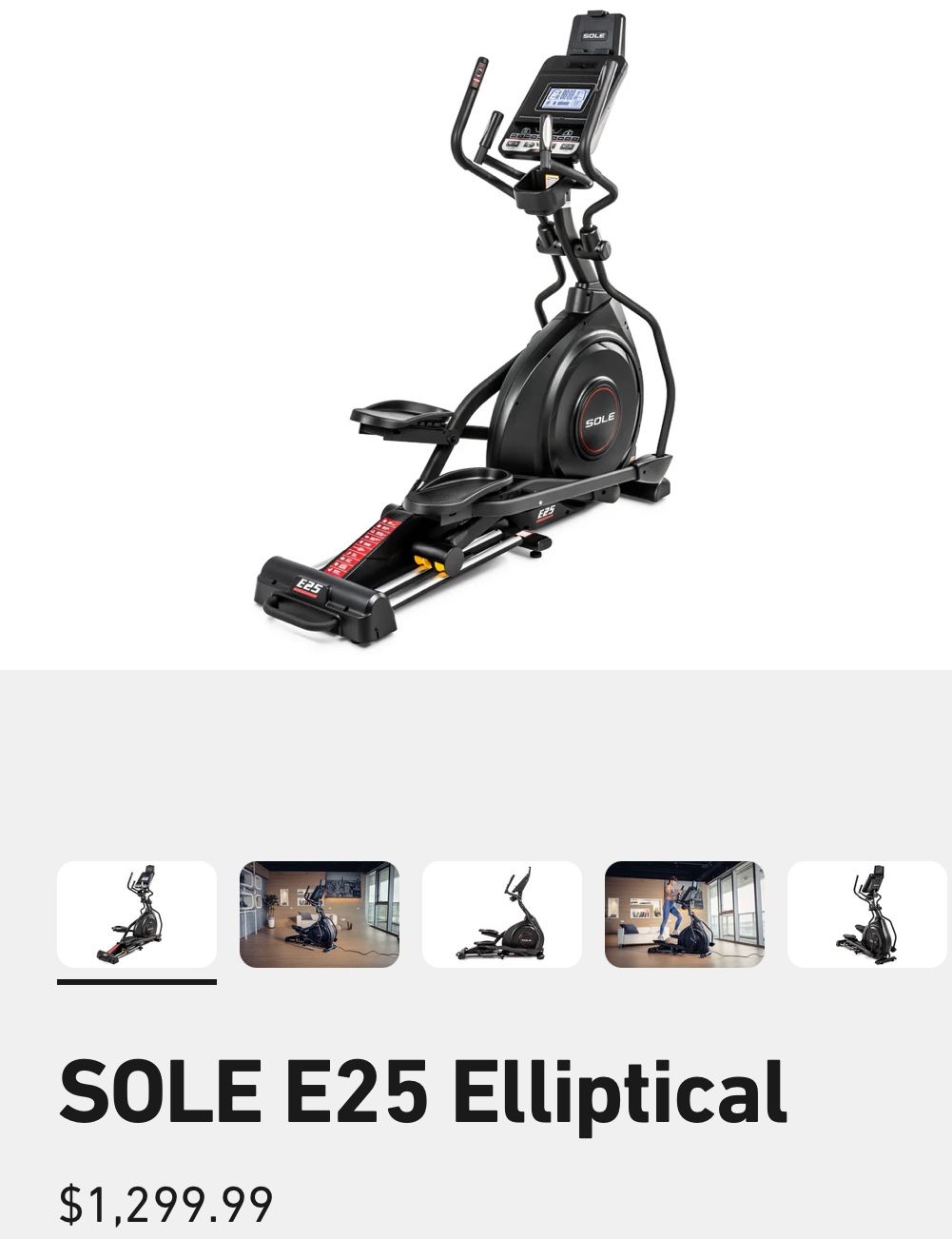 SOLE E25 Elliptical machine