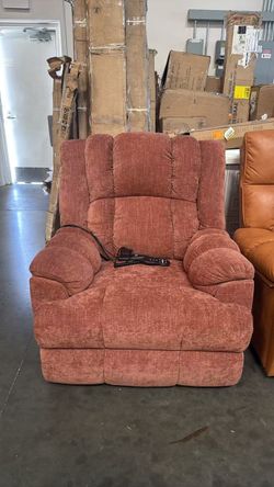 Chino -Heavy Duty Power Lift Recliner Chair with Dual Motor, Heat & Massage Functions, Infinite Position Electric Reclining Sofa