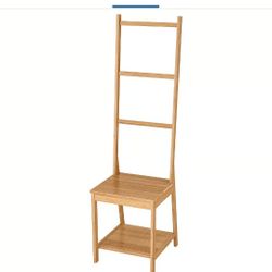 Bamboo Seat With Rack