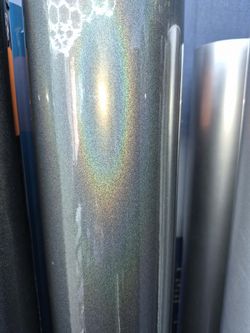 Laser flip gray vinyl wrap roll