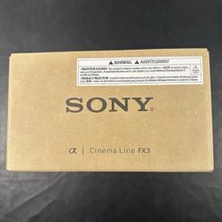 Sony FX3 cinema line full frame camera 