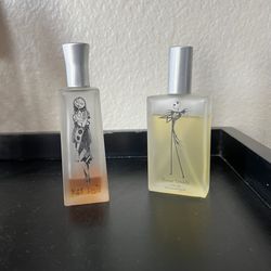 Collectible nightmare before christmas jack & sally rag doll bone daddy perfume bottles please read