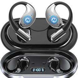 AI Translation Earbuds Real Time 164 Languages Translator Earbuds with 60H Play Time 3 in 1 Open-Ear Translation Headphones with Audio & Video Transla