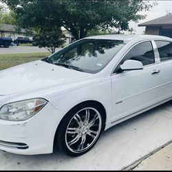 2011 Chevy Malibu Lt 165k miles new tires new suspension ac and heat work gas saver it has some damage in back but nothing crazy good working car I up