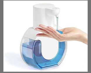 Touchless,Liquid Soap Dispenser USB Rechargeable,15oz/420ml Hand Soap Dispenser,4-Level Adjustable,Wall Mounted/Countertop Soap Dispenser For Bathroom