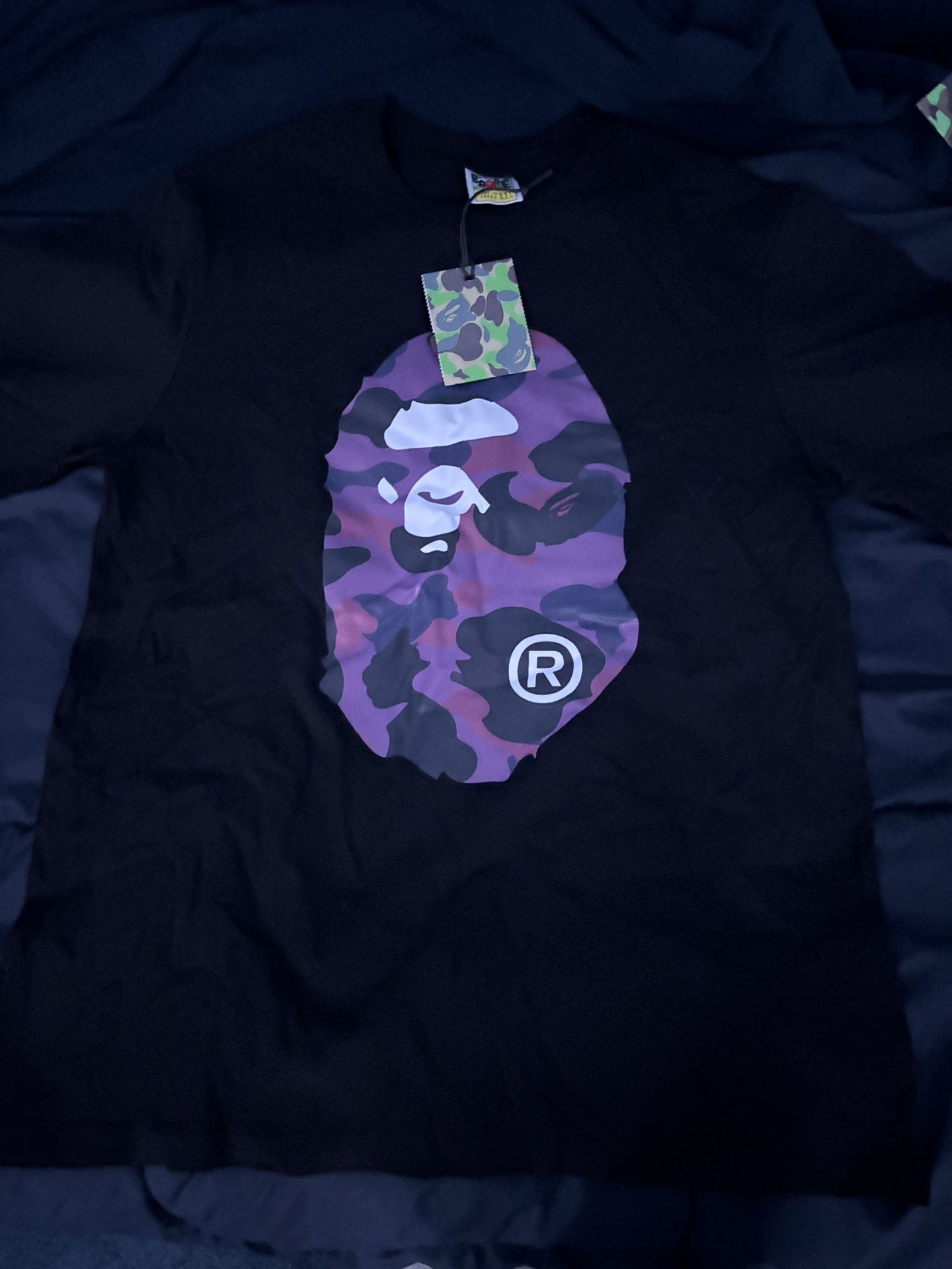 BAPE Color Camo By Bathing Ape Tee (SS22) Black/Purple Size XL