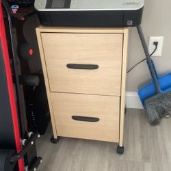 File Cabinet And Printer 