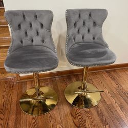 2 Gray Stools 