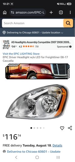Freightliner Cascadia Headlights assembly