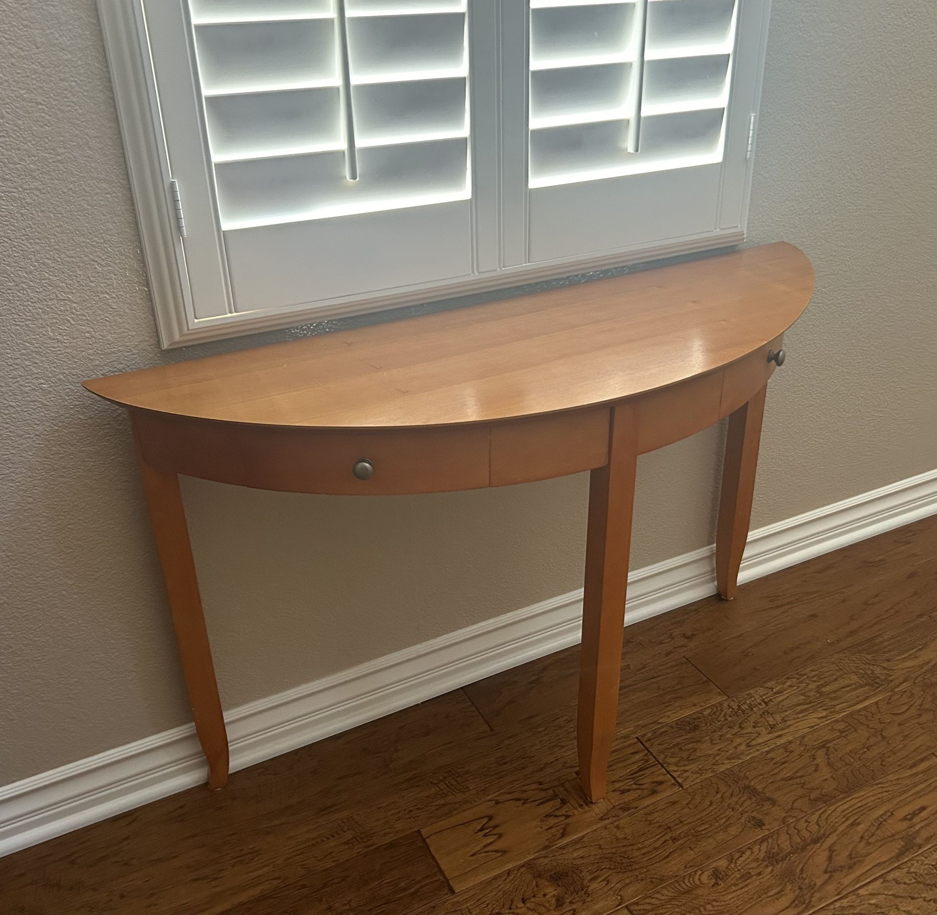 Mid Century Teak Wood Console Table