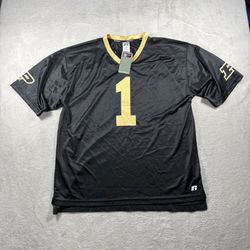 Russell Purdue Boilermakers Jersey Men’s Size L Black NCAA Football NWT #3E