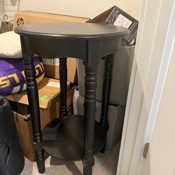 Side Table - black wooden