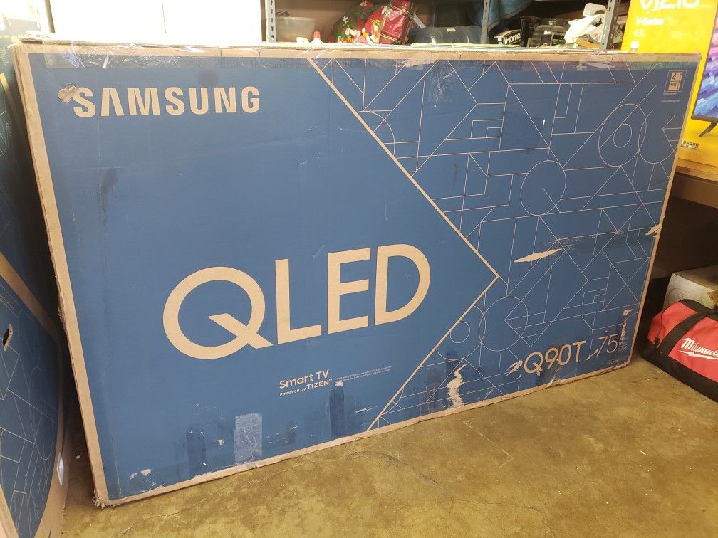 Tv Samsung 75", Q90T, 4k, HDR 16X, Alexa, Google, Excellent