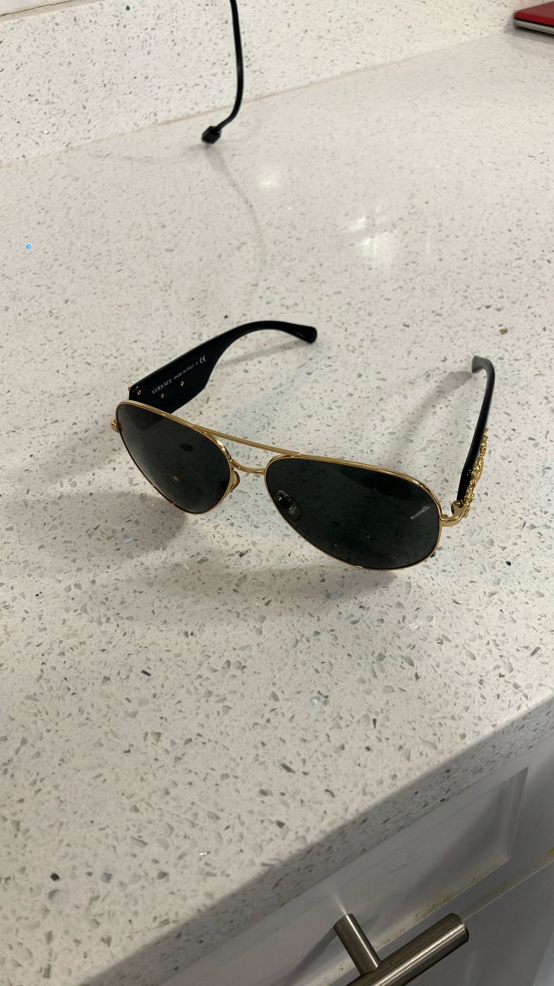 Versace Glasses With Gold