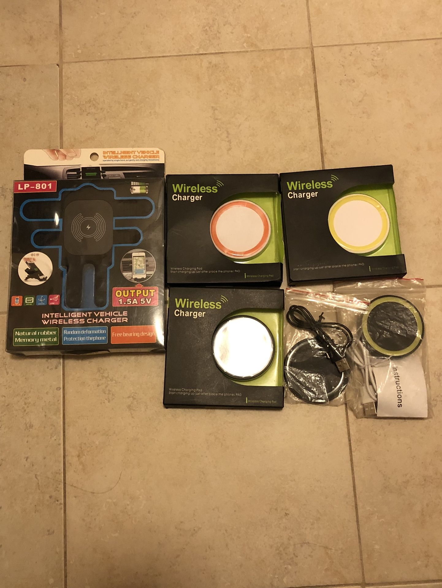 6packs Wireless Charging Pads