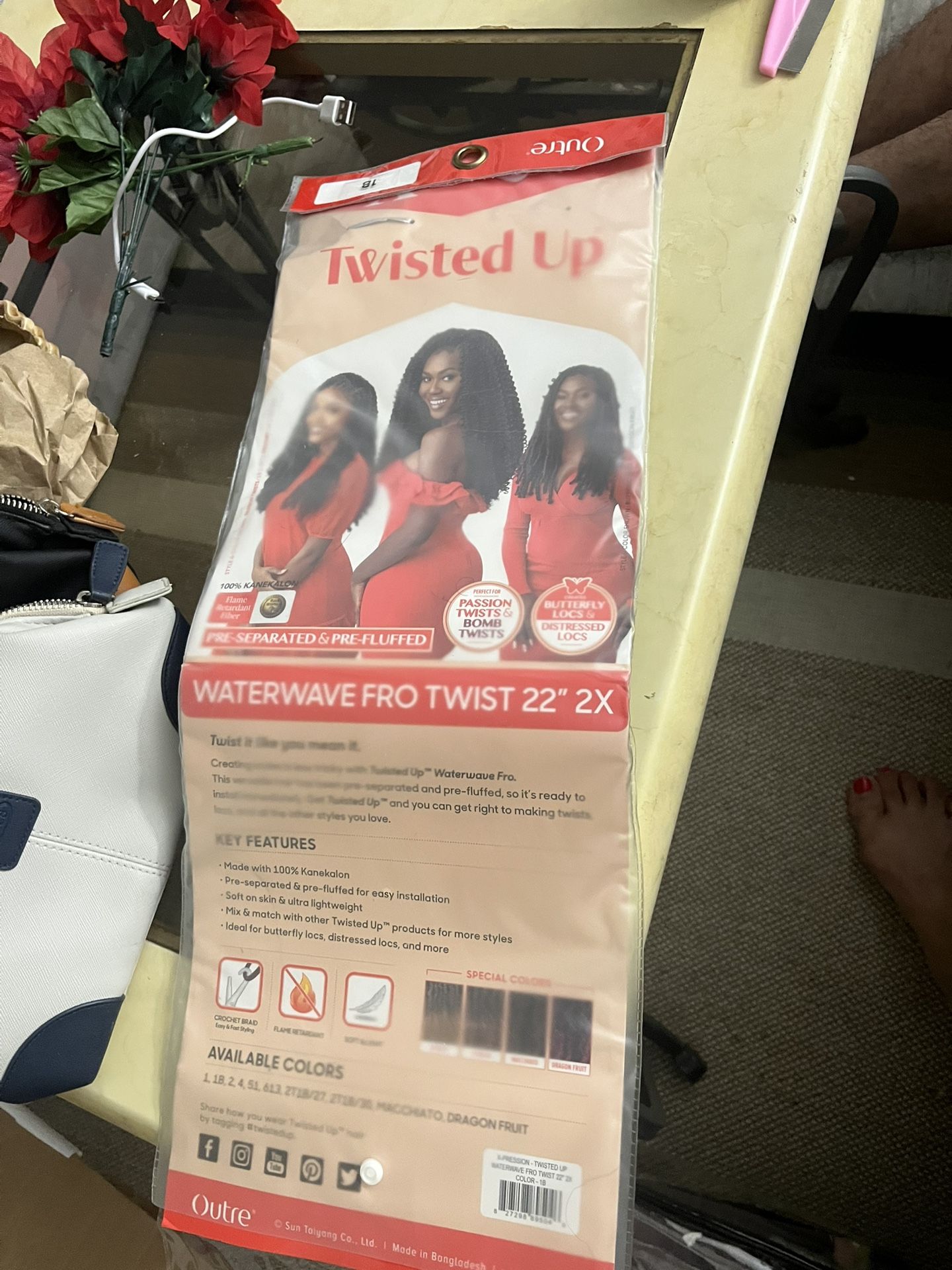 π€ Outre X-Pression Twisted Up Waterwave Fro Twist 22" 2X Crochet Hair for Sale! π€