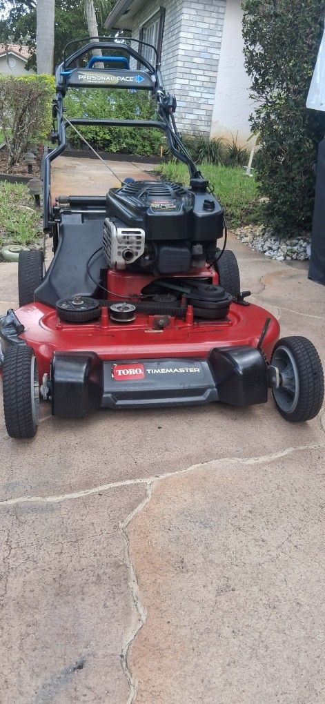π TORO TIMEMASTER Self Propelled Dual Blade Commercial Grade Lawn Mower Personal Pace