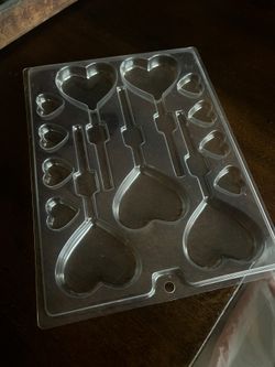 Valentine’s Day Lollipop Heart Plastic Mold 