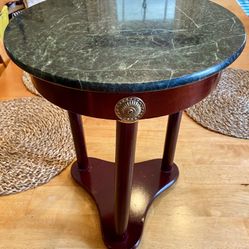 Green Marble Plant Stand