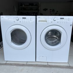 PAIR WASHER&DRYER LG $125