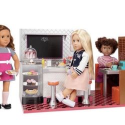 Barbie American Girl Doll Restaurant Kitchen Diner  Playset