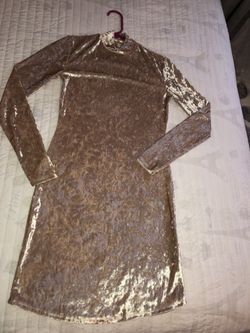 Crushed Velvet Dress
