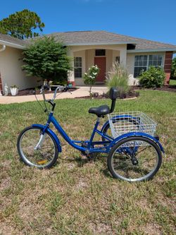 New 24" 7 speed three wheel bike