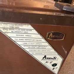 Avanti Small Fridge 1.7 CU FT 