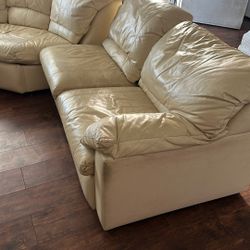 Free 3 Piece Leather Sofa  