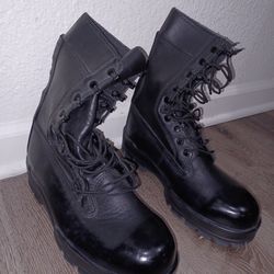 male 8.5 wide military steel toe boots Bates Durashock
