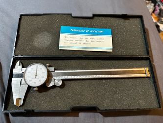 6” Dial Caliper Measuring Tool w/ Case – Stainless Hardened