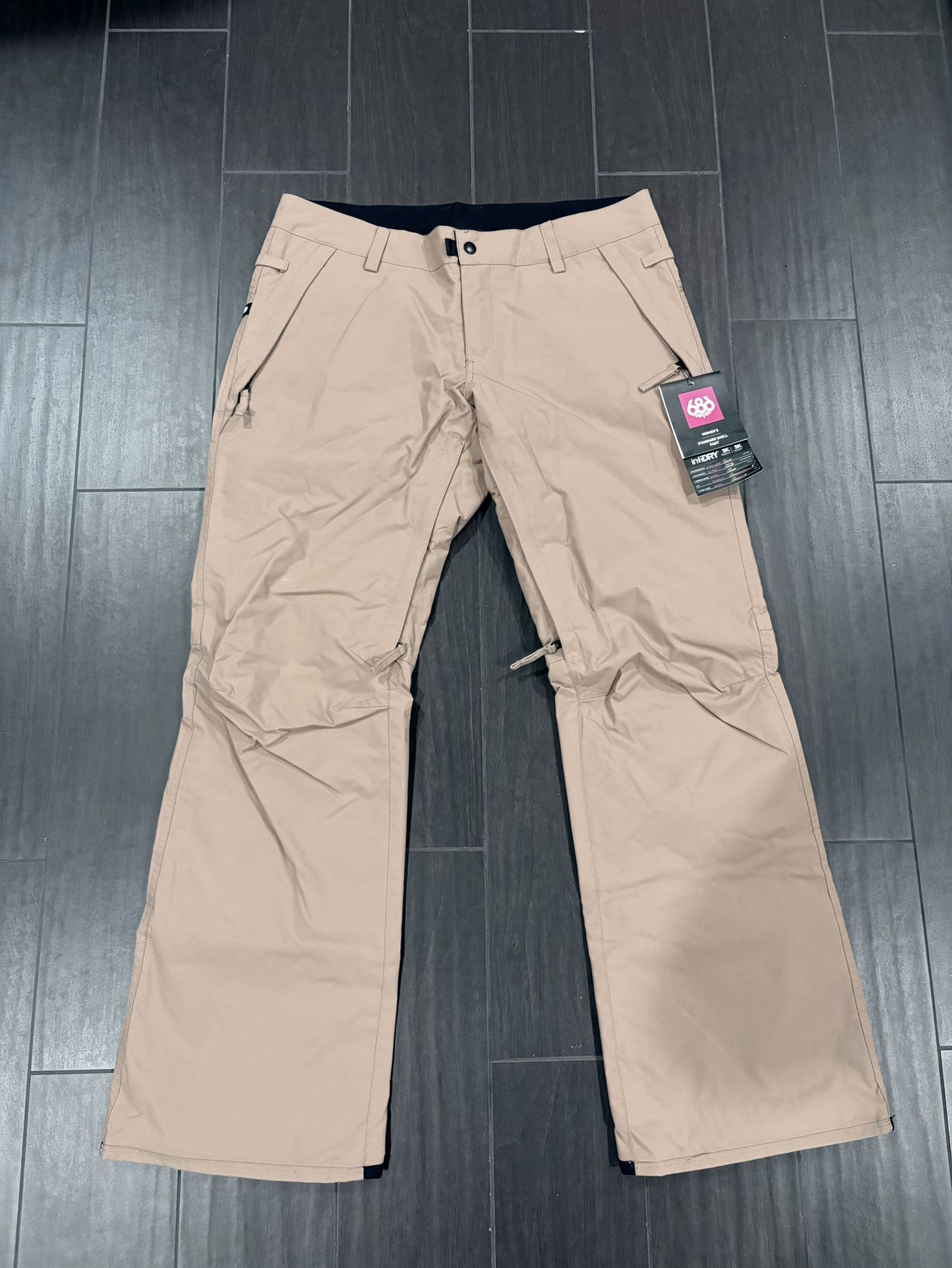 686 Women's Snowboard Pants Khaki Size Large
