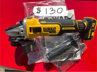 Brand New Dewalt 20v  Slide switch small Small Angle Grinder      DCG405     Tool Only