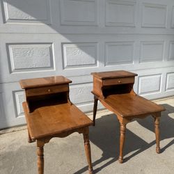 Vintage Maple End Tables