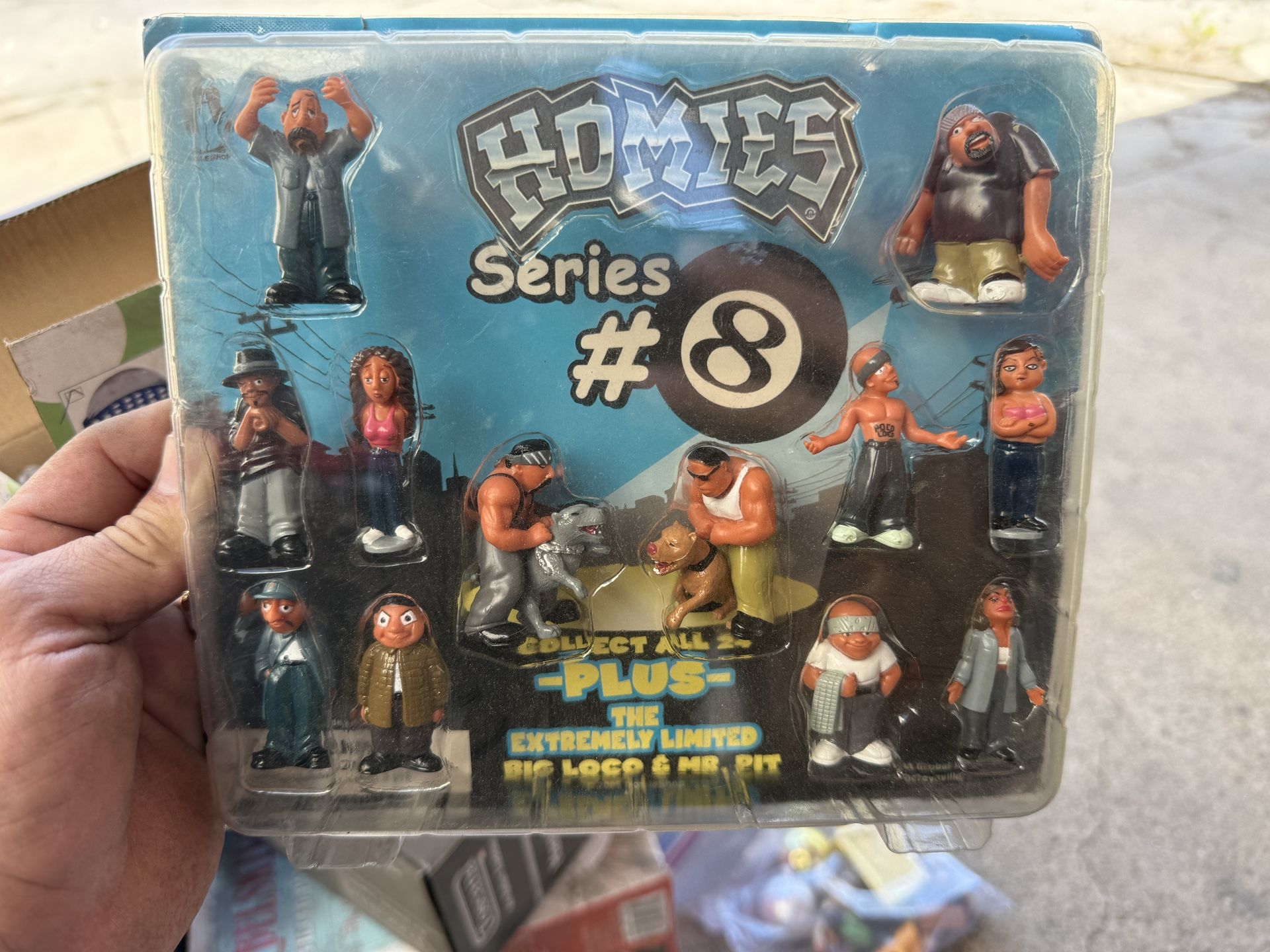 Homies Series 8 New Blister with Chasers Big Loco & Mr. Pit for