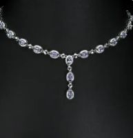 925  Sterling Silver Tanzanite Necklace  17’