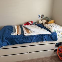 Twin Bed With Storage Drawers