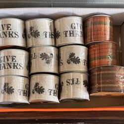 Fall Crafting Wired Ribbon New