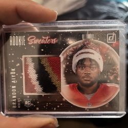 Brandon Ayuik Christmas Sweater 49ers Card