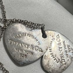 Tiffany Double Hearts Elsa Peretti 925  