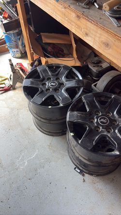 Ford bronco Black Alloy Wheels Set