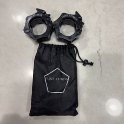 NEW Weightlifting Barbell Clamps Collars Quick Release Pair of Locking Weight Clips Fit 2 Inch Barbell