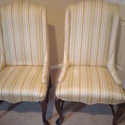 Wing Back Chair, Buffet Table 