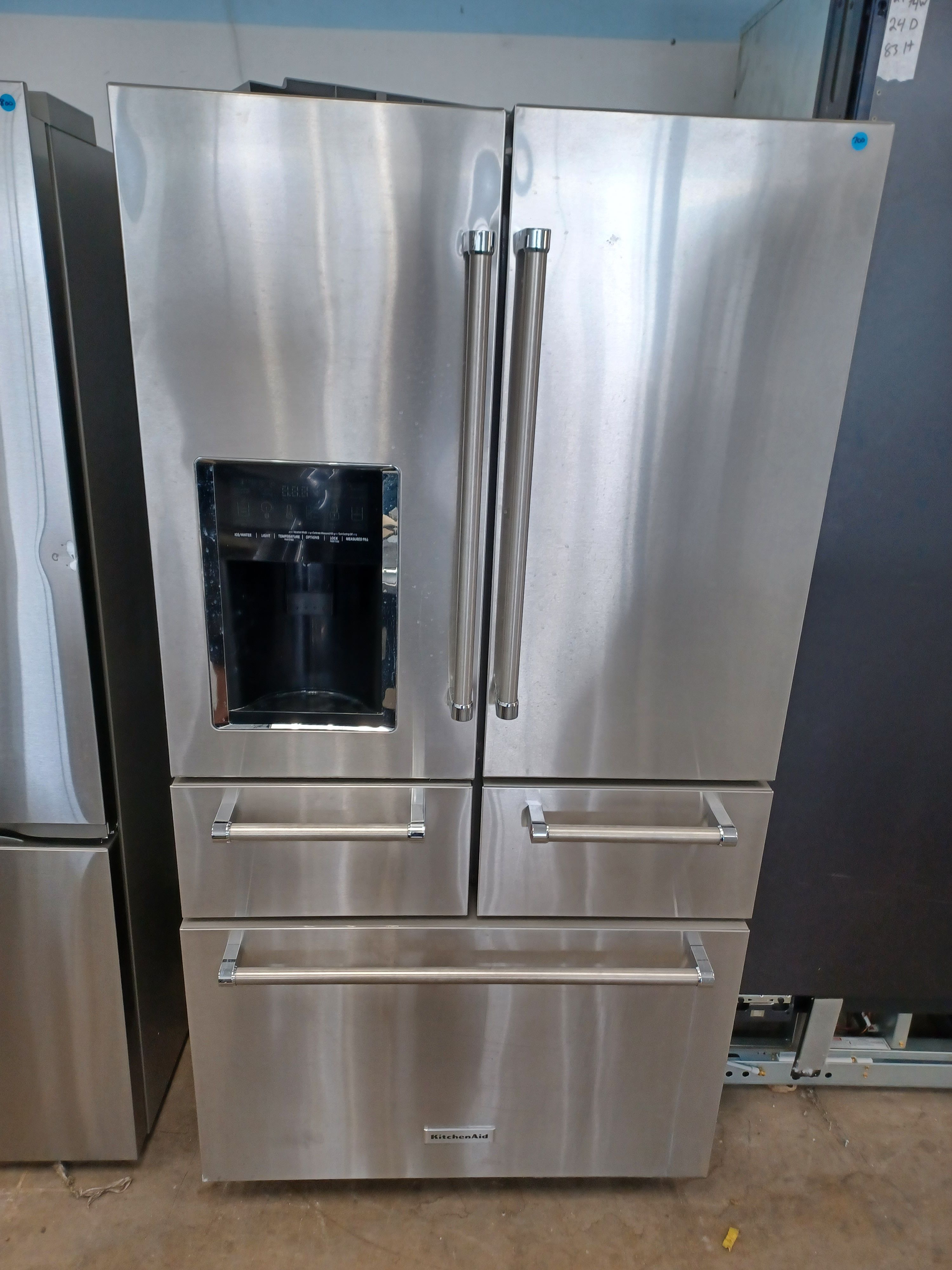 KITCHEN AID STAINLESS STEEL FRENCH DOOR REFRIGERATOR